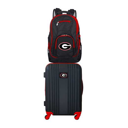 CLGAL108: NCAA Georgia Bulldogs 2 PC ST Luggage / Backpack
